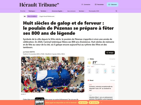 Aperçu de l'article Hérault Tribune