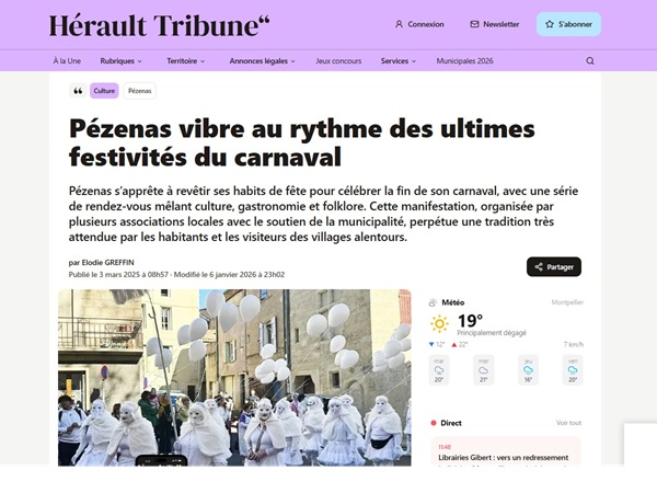 Aperçu de l'article Hérault Tribune