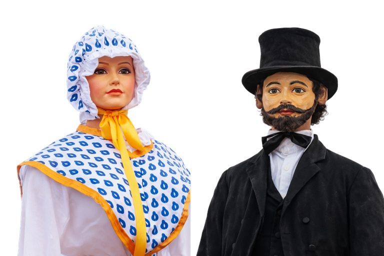 Estieinou et Estieinetta sur le dos du Poulain