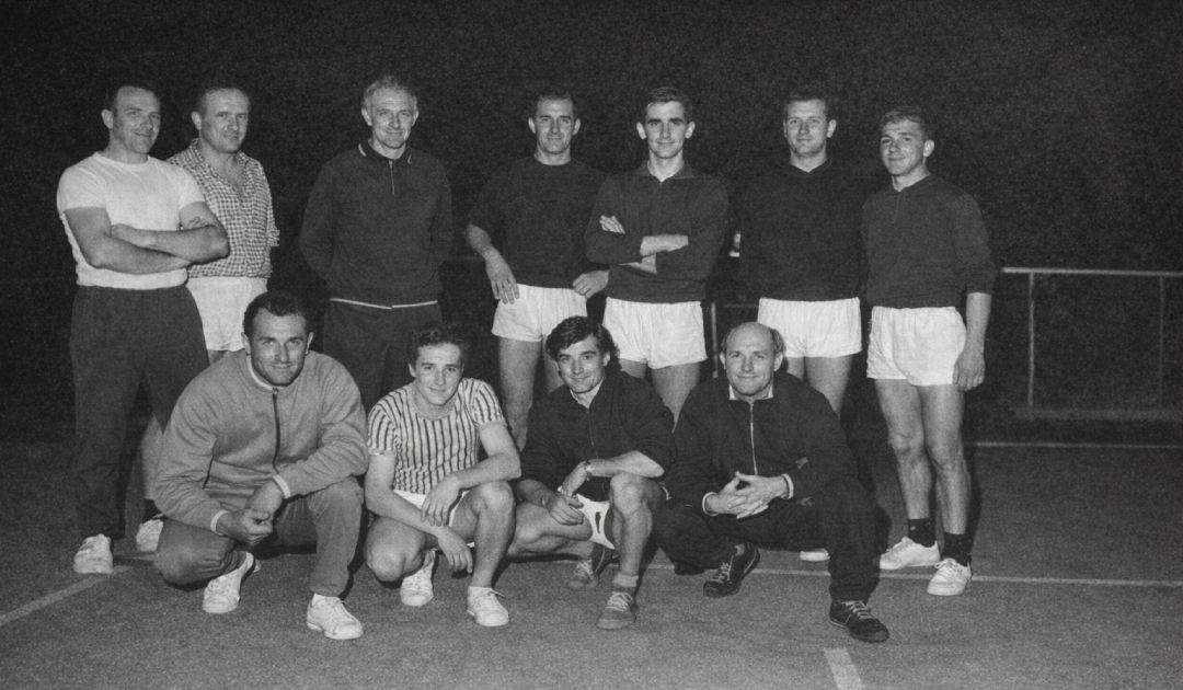 Le meneur Francis Auran et son équipe - 1980